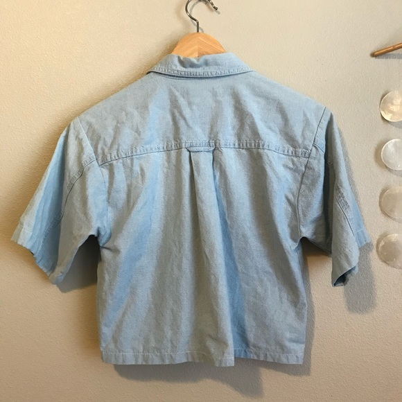 SOLD Vintage Denim Crop Top - Picture 4 of 4